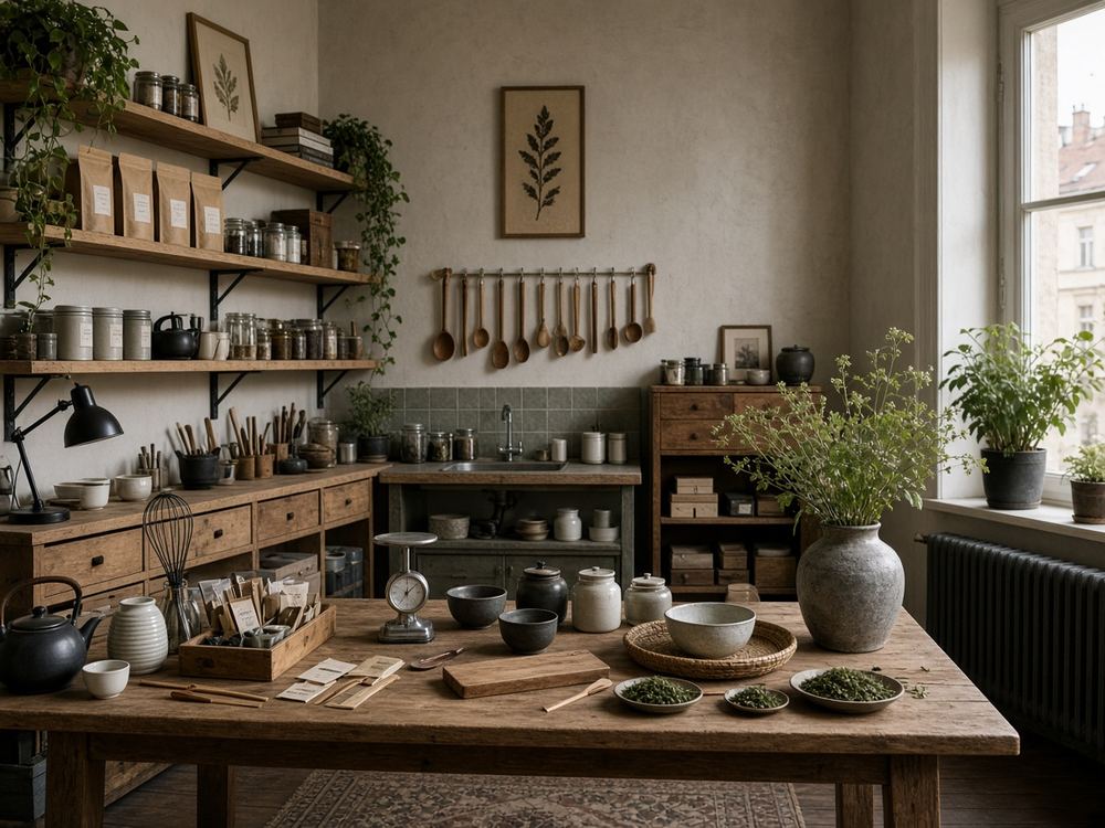 About the Tea shop / tea house studio at Studio Abodenest